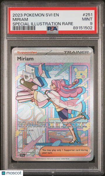 2023 Pokemon Scarlet & Violet Miriam Special Illustration Rare PSA 9 #251/198