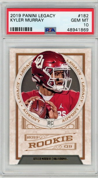 🔥🏈2019 Legacy RC Cardinals Star KYLER MURRAY Rookie Card PSA 10 GEM MINT 🔥📭