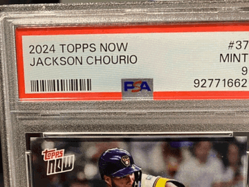 2024 Topps Now Jackson Chourio #37 PSA 9