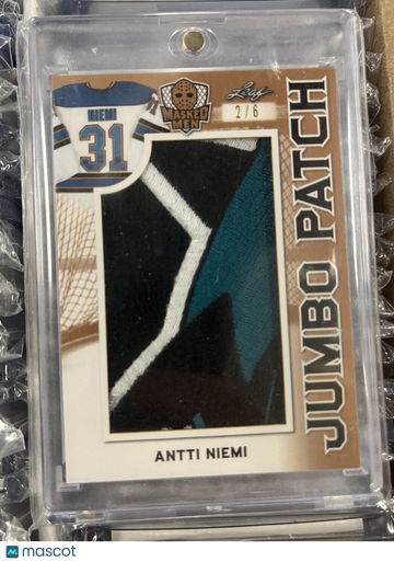 2017 Leaf Masked Men Antti Niemi Jumbo Patch
