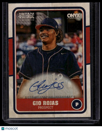 2025 Onyx Vintage Extended Gio Rojas #VAGIRO Autographs AU