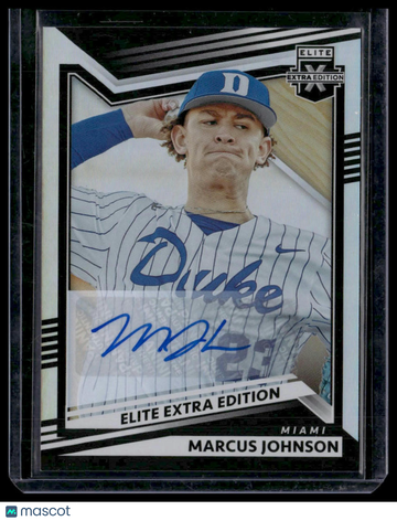 2022 Panini Elite Extra Edition Marcus Johnson #112 Signatures AU