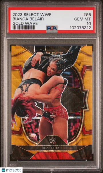 2023 Panini Select WWE Bianca Belair #86 Gold Wave PSA 10