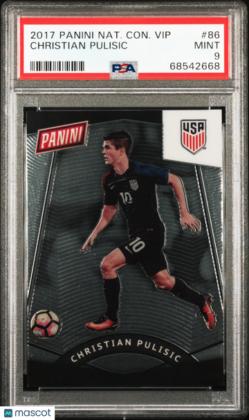 2017 Panini National Convention Vip Christian Pulisic #86 PSA 9