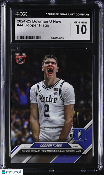 2024-25 Bowman U Now Cooper Flagg #44 CGC 10