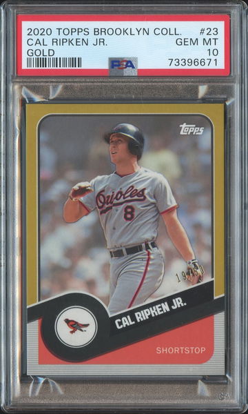 2020 Topps Brooklyn GOLD Cal Ripken PSA 10 /50