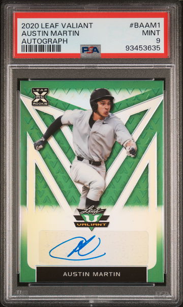 2020 Leaf Valiant Austin Martin #BAAM1 RC Auto /99 PSA 9