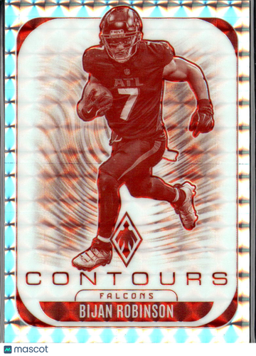 Bijan Robinson 2025 Panini Phoenix Contours Red /299 Atlanta Falcons