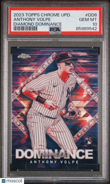 2023 Topps Chrome Update Diamond Dominance Anthony Volpe #DD6 PSA 10
