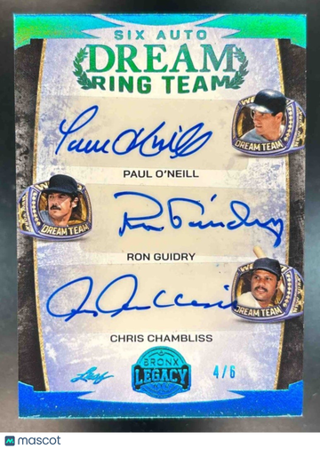 2024 Leaf Bronx Legacy Tino Martinez Paul O'Neill Roger Clemens Chris Chambliss Ron Guidry Goose Gossage #DRT6-1 Dream R