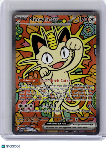 2026 Pokemon—Meowth ex #121 Perfect Order—Special Illustration Rare Holo