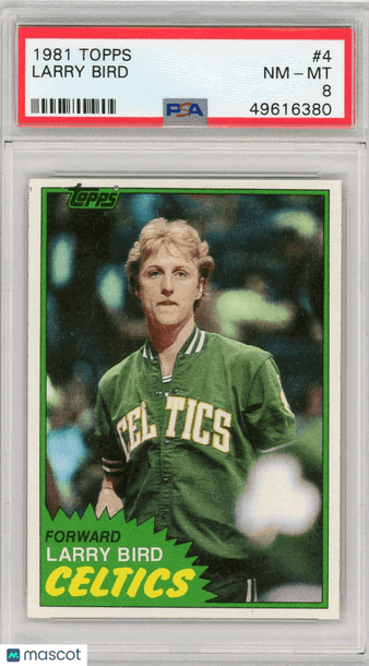 1981 Topps Larry Bird #4 PSA 8