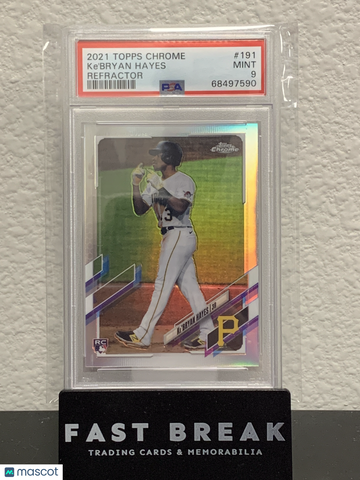 2021 Topps Chrome Ke'bryan Hayes #191 Refractor PSA 9