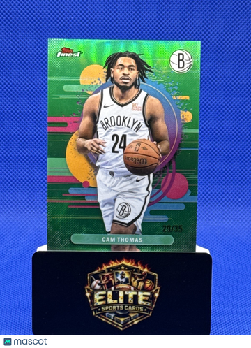 2025-26 Finest Cam Thomas #138 Green Refractor SN