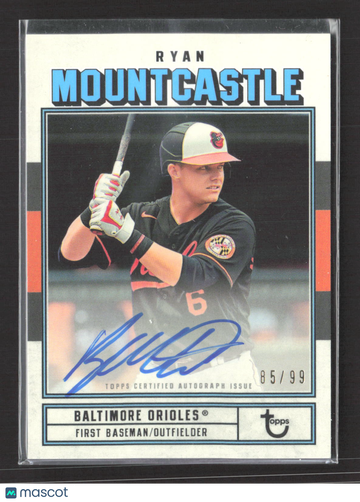 2022 Topps Brooklyn Collection Ryan Mountcastle #AC-RM 85/99 Auto