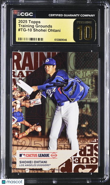 2025 Topps Shohei Ohtani #TG-10 Training Grounds CGC 10