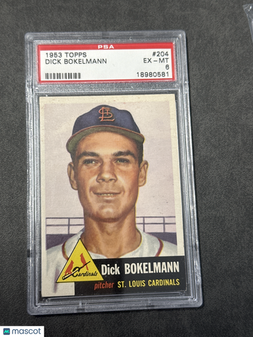 1953 Topps Dick Bokelmann #204 PSA 6