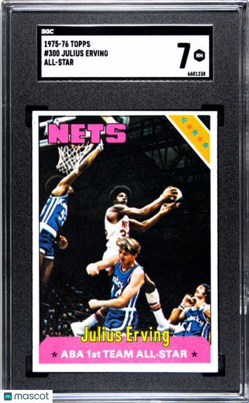 1975 Topps Julius Erving #300 All Star SGC 7