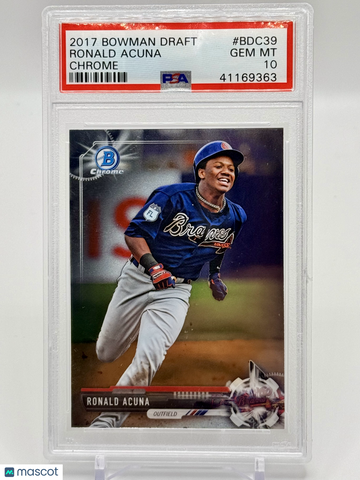 2017 Bowman Draft Ronald Acuna #BDC39 Chrome PSA 10