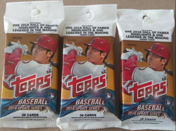 2018 Topps Update 3x Jumbo Fat pack lot