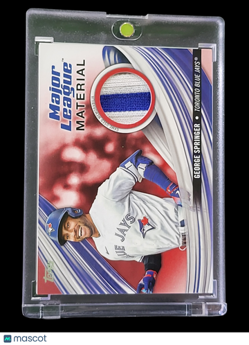 2023 Topps Major League Material George Springer #MLM-GS /25 Memorabilia Game-Used