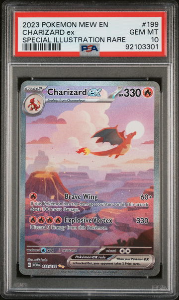 2023 Pokemon Scarlet and Violet 151 Special Illustration Rare Charizard Ex #199 PSA 10