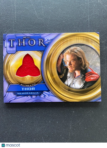 Chris Hemsworth Thor 2011 Upper Deck Marvel Authentic Patch Movie Memorabilia