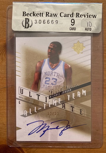 Michael Jordan Auto BGS RCR 9.5 /23