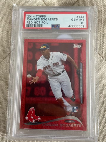 2014 Topps Xander Bogaerts Red Hot Foil PSA 10 #133 RC
