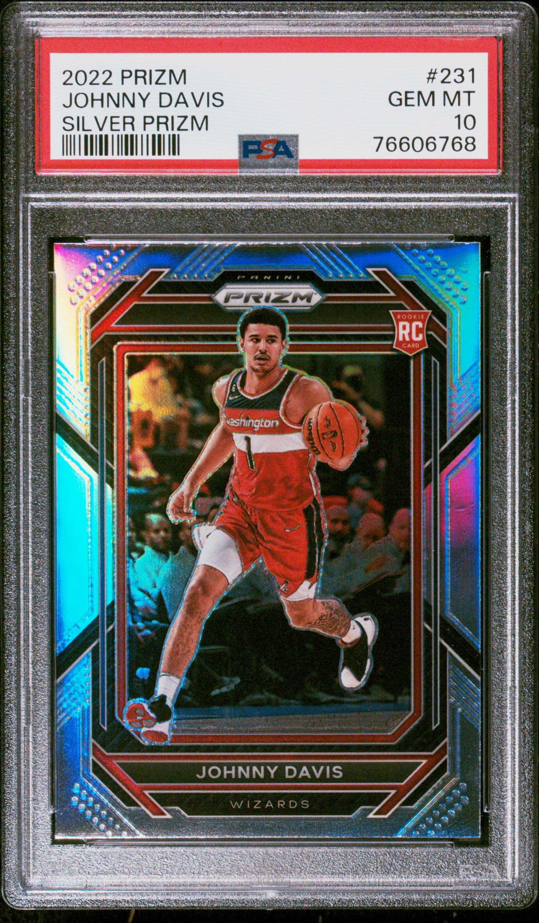 2022 Panini Prizm Johnny Davis #231 Silver Prizm PSA 10