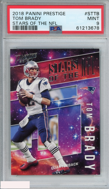 2018 PANINI PRESTIGE STARS OF THE NFL TOM BRADY #STTB PATRIOTS PSA 9 MINT