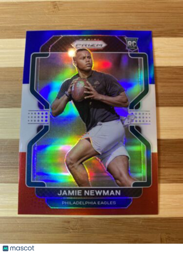 🔥2021 Panini Prizm Football Jamie Newman RC Red/White/Blue Prizm Eagles #397