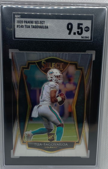 2020 Panini Select Premier Level Tua Tagovailoa SGC 9.5