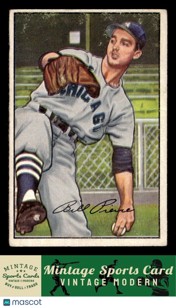 1952 Bowman Billy Pierce #54