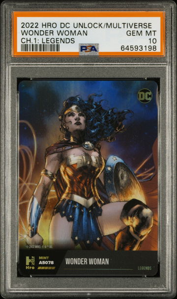 🦇🛡 2022 Hro DC Unlock the Multiverse Chapter 1 WONDER WOMAN LEGENDS PSA 10💎🚨