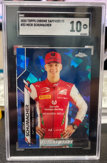 2020 Topps Chrome Sapphire F1 Mick Schumacher SGC 10