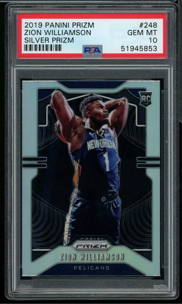 Zion Williamson 2019 Prizm #248 Silver