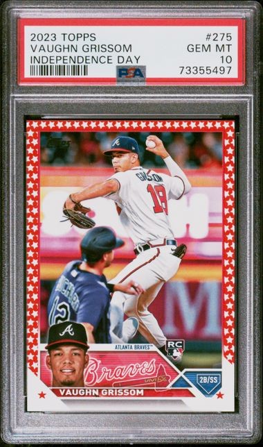 PSA 10 2023 Topps Vaughn Grissom Independence Day /76
