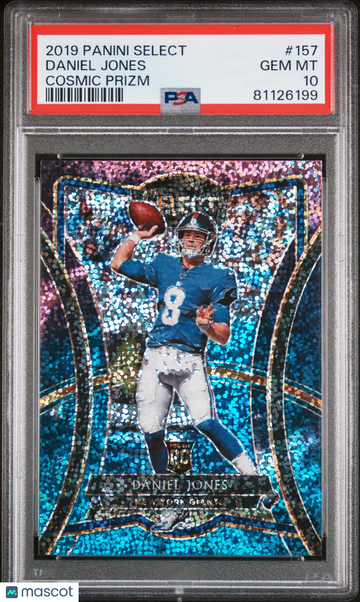 2019 Panini Select Daniel Jones Cosmic Prizm PSA 10