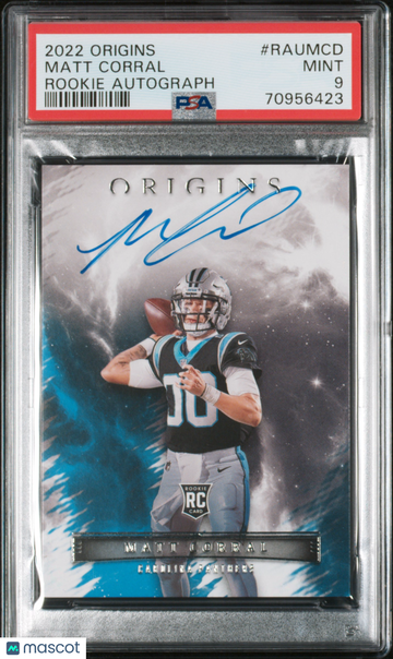 2022 Origins Rookie Autographs Matt Corral #RAUMCO Rookie PSA 9
