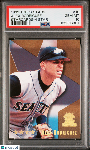 1999 Topps Stars Alex Rodriguez #10 Starcards 4 PSA 10