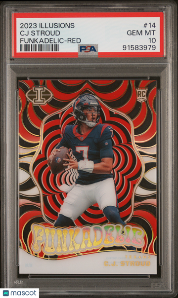 2023 Panini Illusions CJ Stroud #14 Funkadelic Red /199 PSA 10