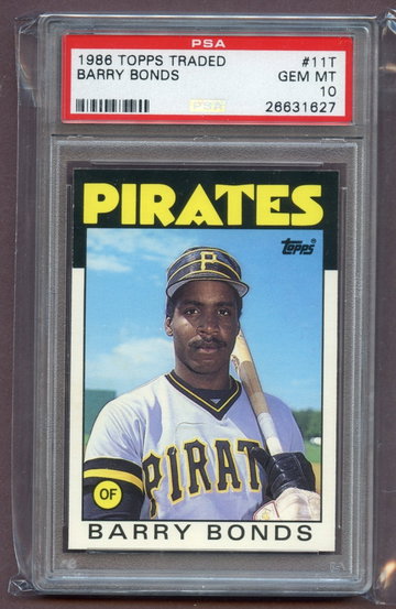 BARRY BONDS 1986 TOPPS TRADED  PSA 10 