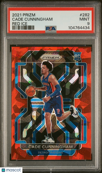2021 Panini Prizm Cade Cunningham #282 Red Ice PSA 9