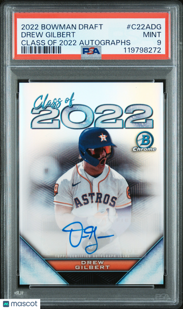 2022 Bowman Draft Class Of 2022 Autographs Drew Gilbert #C22ADG PSA 9