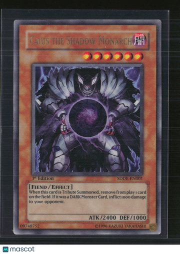 2008 Konami The Emperor of Darkness Structure Deck Caius the Shadow Monarch 1st Edition