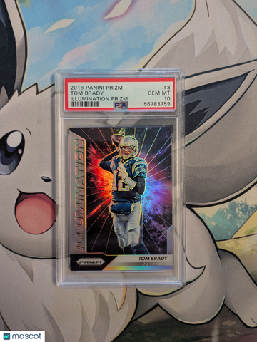 2016 Panini Prizm Illumination Prizm Tom Brady #3 PSA 10