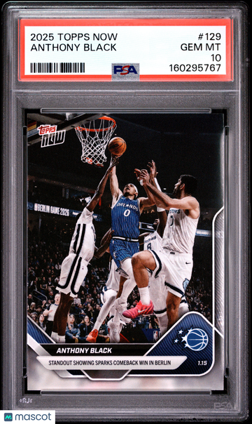 2025 Topps Now Anthony Black #129 PSA 10