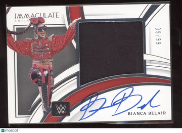 2022 Panini Immaculate Collection WWE Bianca Belair #PM-BBL /99 Superstar-worn/used material
