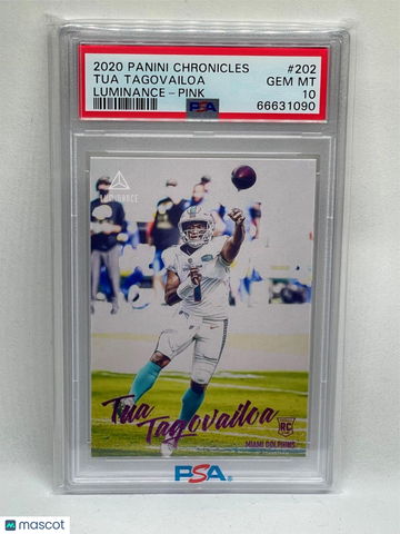 2020 Panini Chronicles Luminance Tua Tagovailoa #202 Pink PSA 10